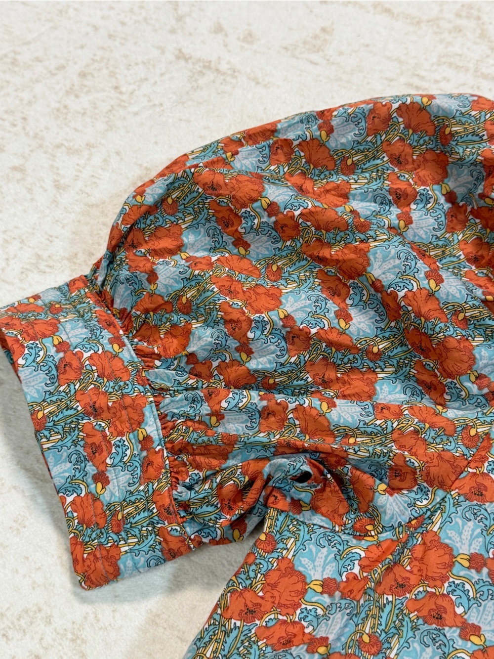 Hyacinth House Floral Puff Sleeve Button Front Maxi Dress Cottagecore - Picture 6 of 12